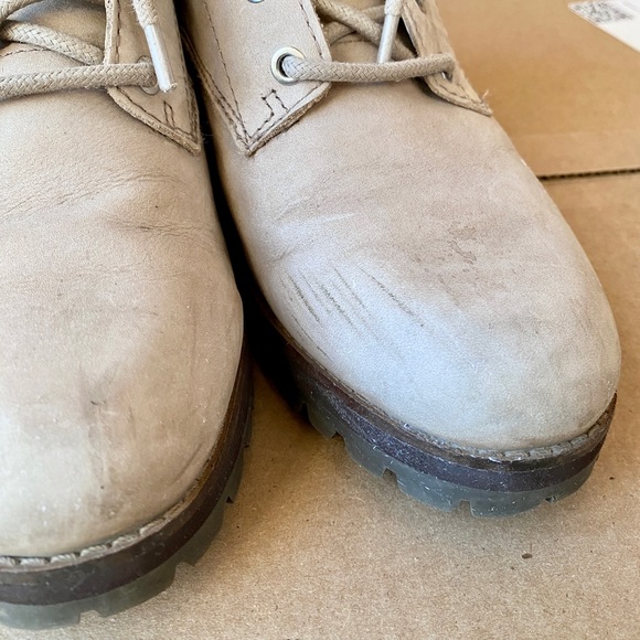 Aldo Jollyra Beige Sherpa/Winter Combat Boots - Picture 8 of 8